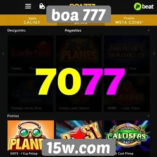 Opções de jogos disponíveis na plataforma boa 777